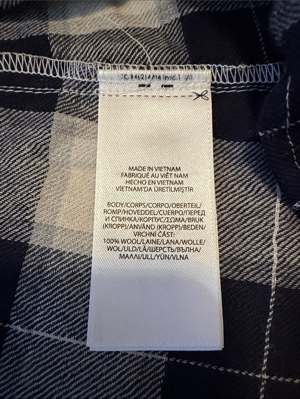 NWT Polo by Ralph Lauren Navy & White Wool Plaid Maxi Shirt Dress & Belt Size 4 - Picture 6 of 7